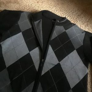 "Sahara Club"  Men"s Black Cardigan Size M